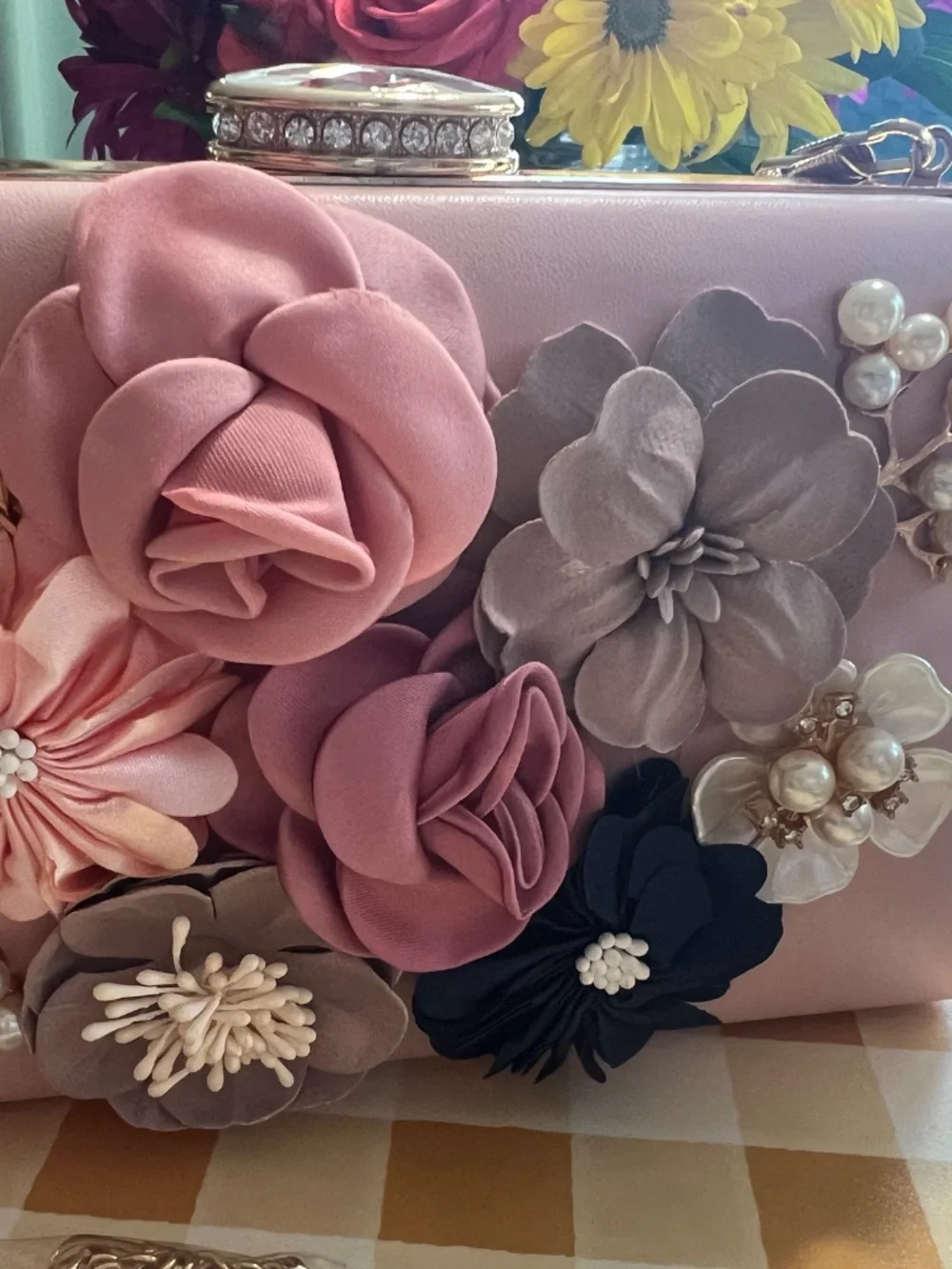 Milisente Flower Clutch Evening Bag